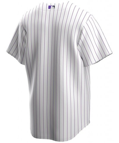 Men's White Colorado Rockies Home Replica Team Jersey $46.25 Jersey