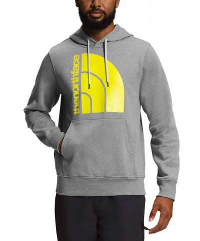 Men's Jumbo Half Dome Graphic Hoodie Gray $33.00 Sweatshirt