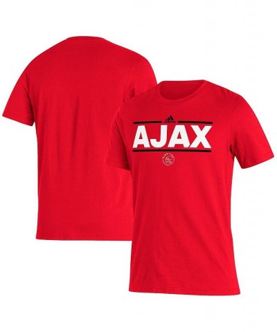 Men's Red Ajax Lockup T-shirt $16.80 T-Shirts