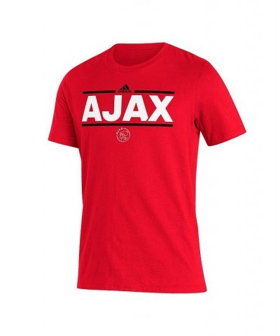 Men's Red Ajax Lockup T-shirt $16.80 T-Shirts