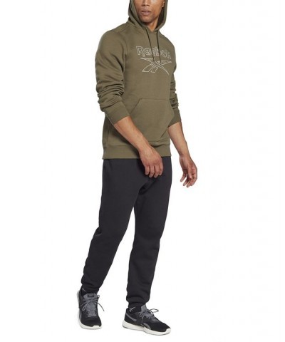 Men's Identity Regular-Fit Camo Logo-Print Hoodie Green $26.00 Sweatshirt