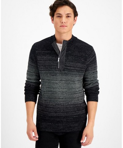 Men's Quarter-Zip OmbrÉ Sweater PD02 $20.75 Sweaters