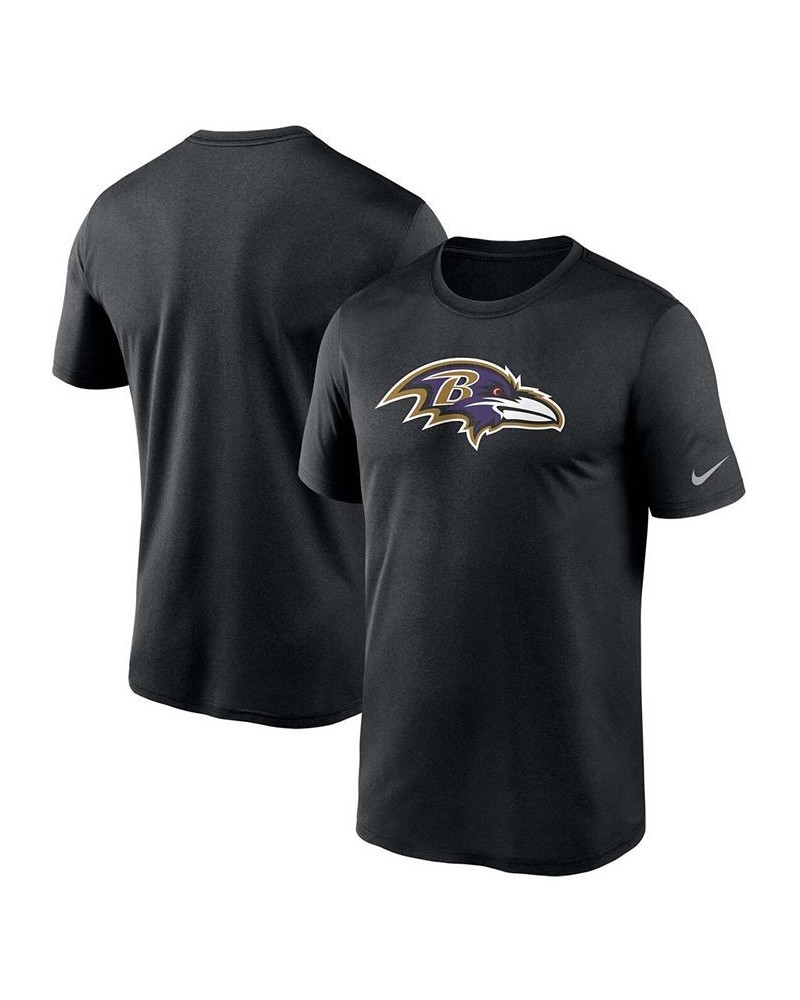 Men's Big and Tall Black Baltimore Ravens Logo Essential Legend Performance T-shirt $27.49 T-Shirts