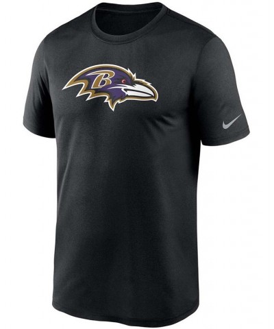 Men's Big and Tall Black Baltimore Ravens Logo Essential Legend Performance T-shirt $27.49 T-Shirts