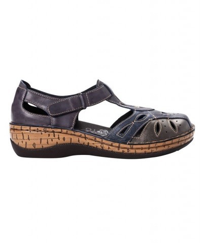 Women's Jenna Closed Toe Sandals Brown $53.97 Shoes