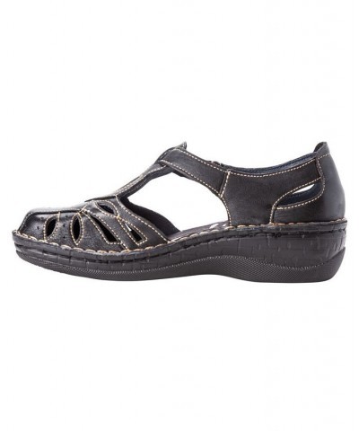 Women's Jenna Closed Toe Sandals Brown $53.97 Shoes