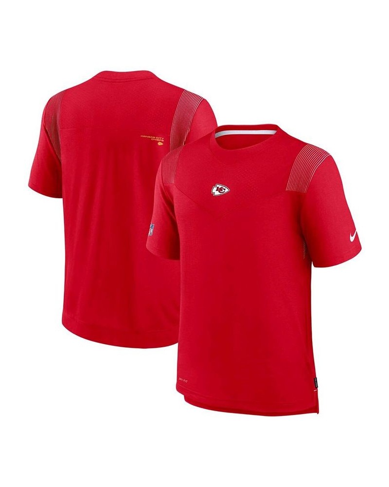 Men's Red Kansas City Chiefs Sideline Player UV Performance T-shirt $33.60 T-Shirts