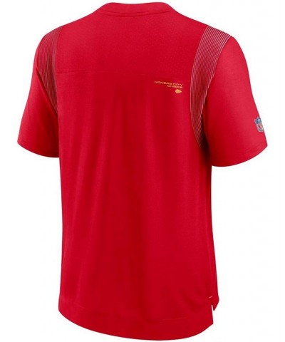 Men's Red Kansas City Chiefs Sideline Player UV Performance T-shirt $33.60 T-Shirts