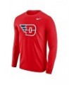 Men's Red Dayton Flyers Big Logo Performance Long Sleeve T-shirt $19.71 T-Shirts