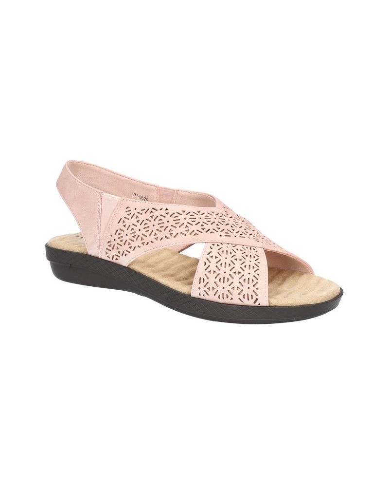 Women's Claudia Comfort Wave Sandals Blush $26.00 Shoes