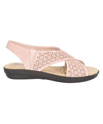 Women's Claudia Comfort Wave Sandals Blush $26.00 Shoes