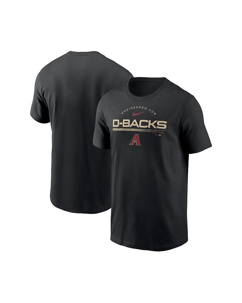 Men's Black Arizona Diamondbacks Team Engineered Performance T-shirt $24.00 T-Shirts