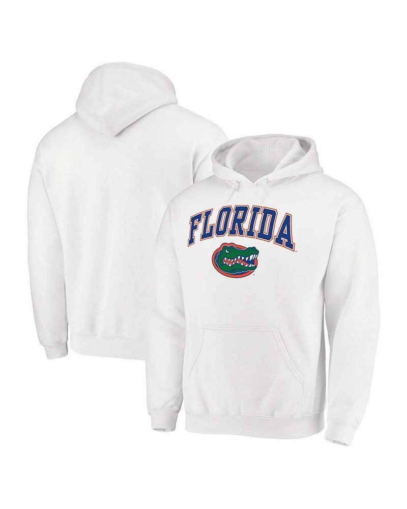 Men's White Florida Gators Campus Logo Pullover Hoodie $18.92 Sweatshirt