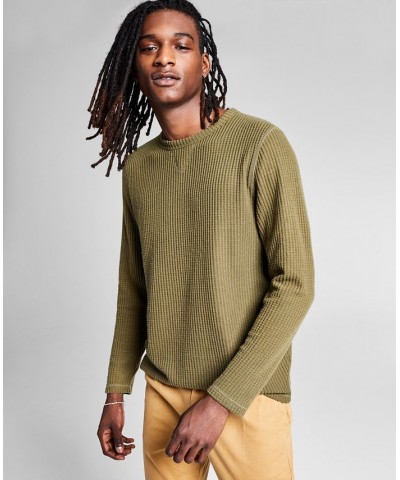 Men's Long-Sleeve Thermal Shirt Green $13.37 T-Shirts