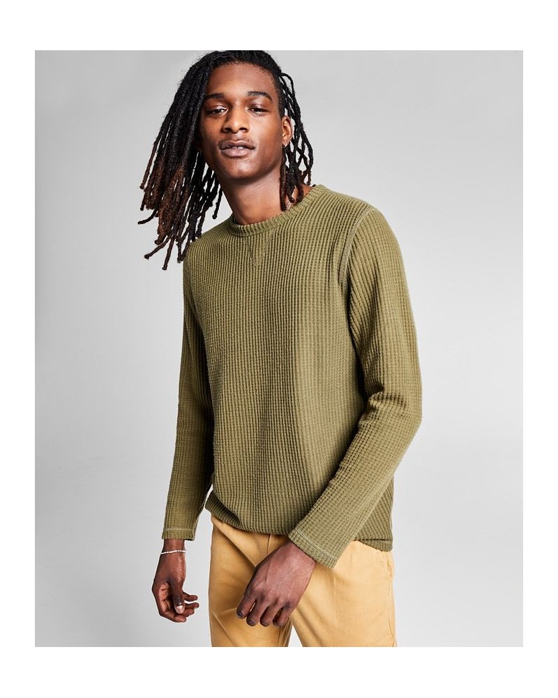 Men's Long-Sleeve Thermal Shirt Green $13.37 T-Shirts