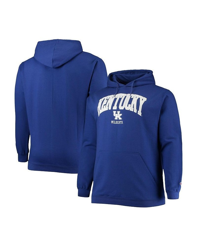 Men's Royal Kentucky Wildcats Big and Tall Arch Over Logo Powerblend Pullover Hoodie $33.00 Sweatshirt