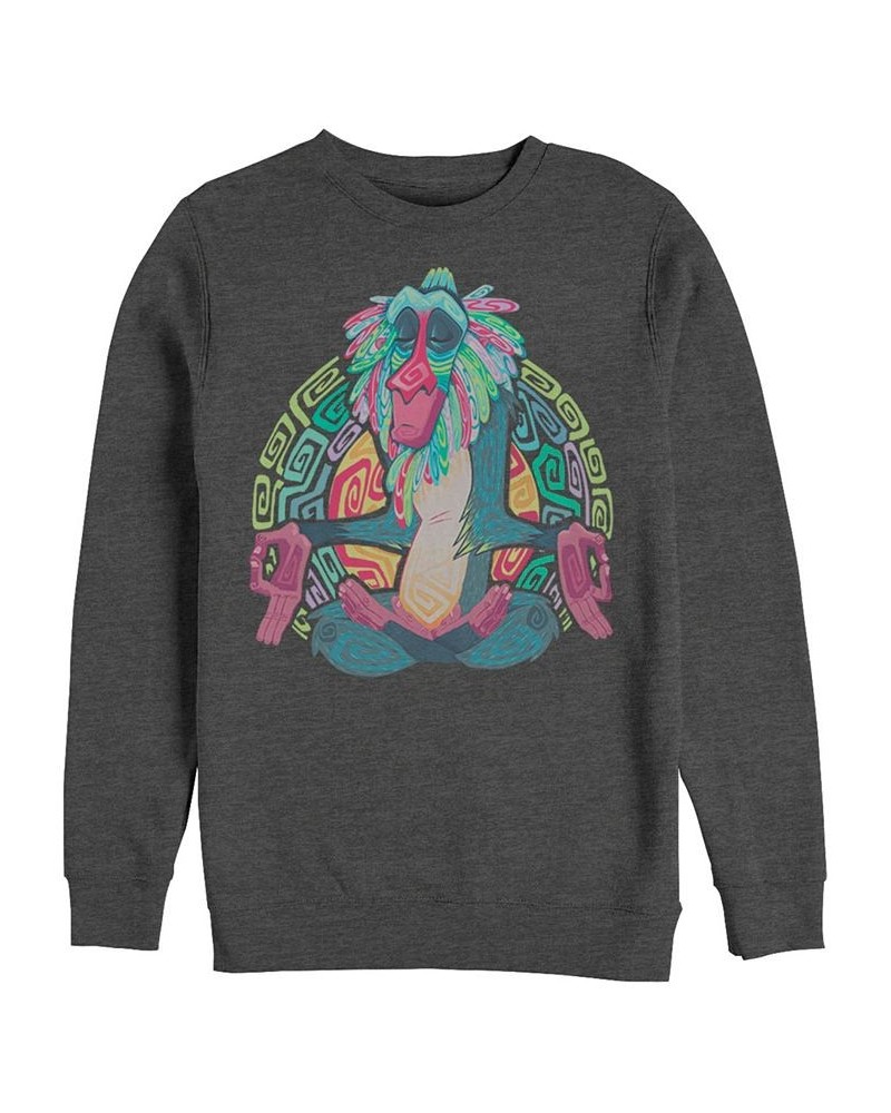 Disney Men's Lion King Geometric Rafiki, Crewneck Fleece Dark Gray $22.00 Sweatshirt