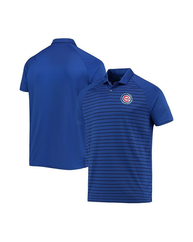 Men's Royal Chicago Cubs Insignia Pulse Raglan Polo Shirt $31.50 Polo Shirts