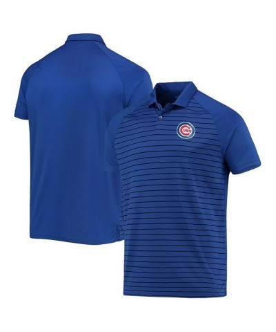 Men's Royal Chicago Cubs Insignia Pulse Raglan Polo Shirt $31.50 Polo Shirts