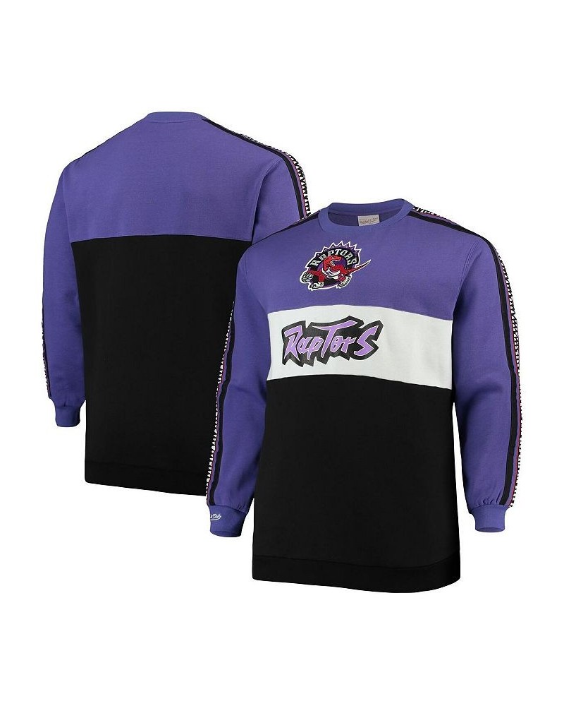 Men's Purple, Black Toronto Raptors Hardwood Classics Big and Tall Leading Scorer Fleece Pullover Sweatshirt $34.00 Sweatshirt