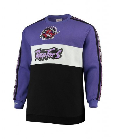 Men's Purple, Black Toronto Raptors Hardwood Classics Big and Tall Leading Scorer Fleece Pullover Sweatshirt $34.00 Sweatshirt