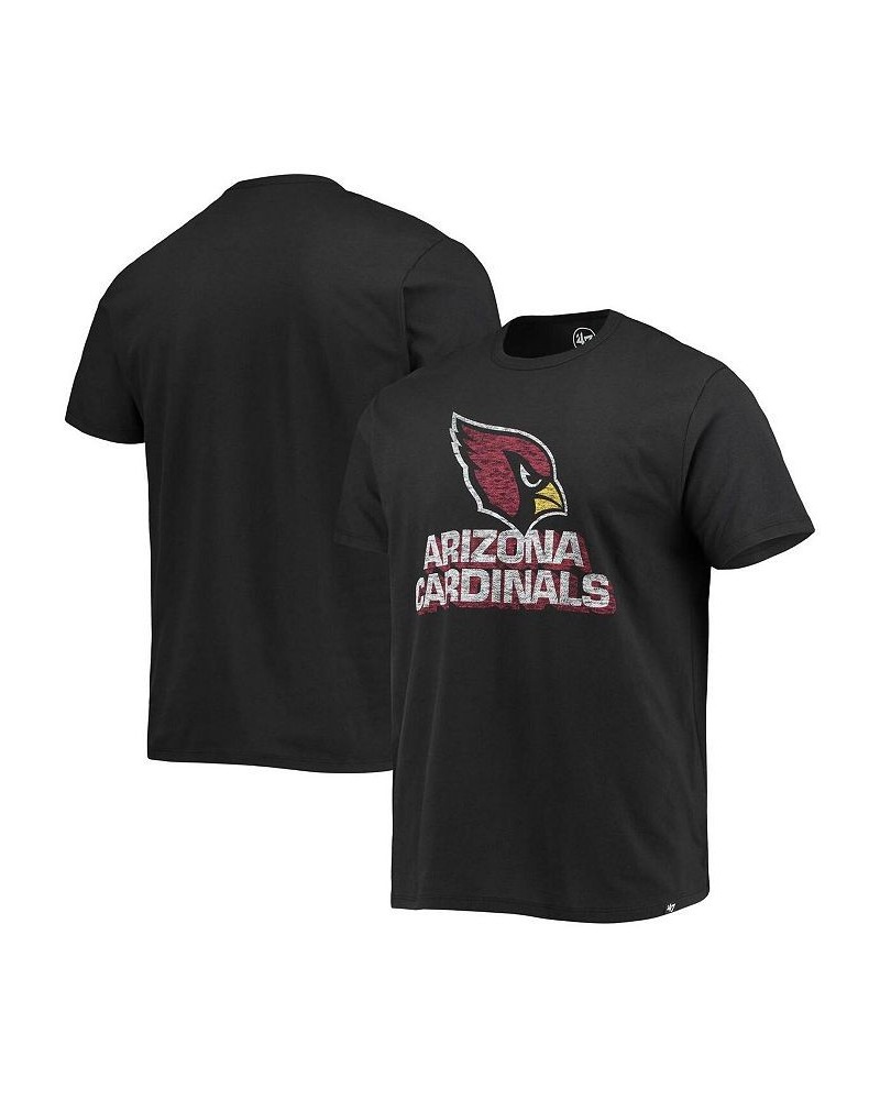 Men's '47 Black Arizona Cardinals Throwback Lockup T-shirt $14.72 T-Shirts