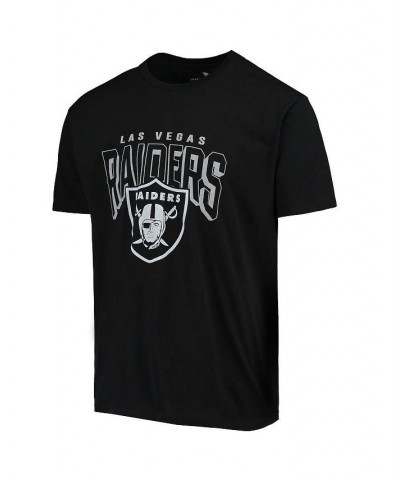 Men's Black Las Vegas Raiders Bold Logo T-shirt $20.51 T-Shirts