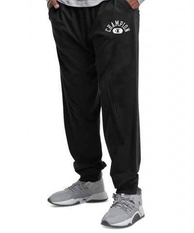 Men's Vintage Wash Varsity Jogger Pants Black $16.88 Pants