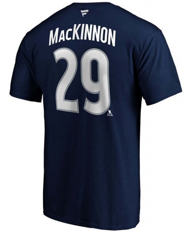 Men's Nathan Mackinnon Navy Colorado Avalanche Authentic Stack Name Number T-shirt $20.39 T-Shirts