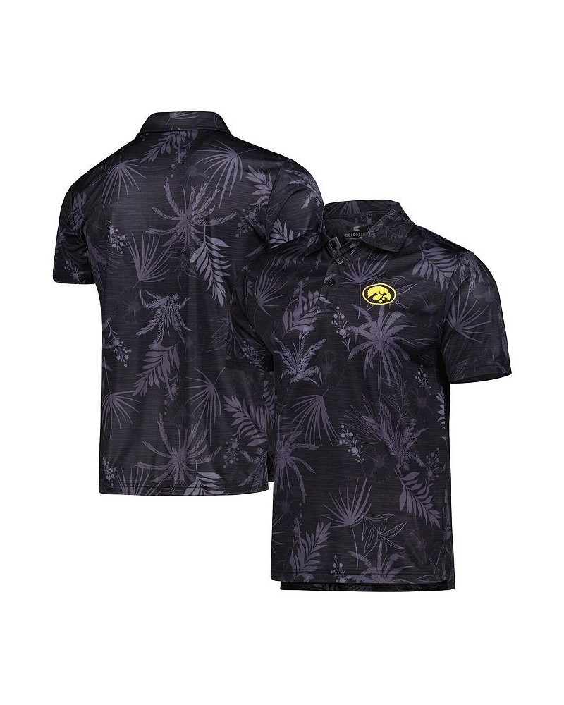 Men's Black Iowa Hawkeyes Palms Team Polo Shirt $28.04 Polo Shirts