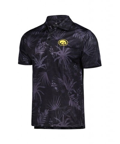 Men's Black Iowa Hawkeyes Palms Team Polo Shirt $28.04 Polo Shirts