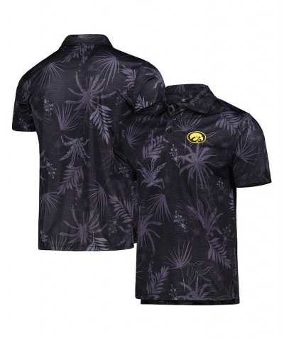 Men's Black Iowa Hawkeyes Palms Team Polo Shirt $28.04 Polo Shirts