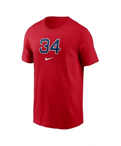 Men's David Ortiz Red Boston Red Sox 2022 Hall Of Fame Essential T-shirt $27.99 T-Shirts