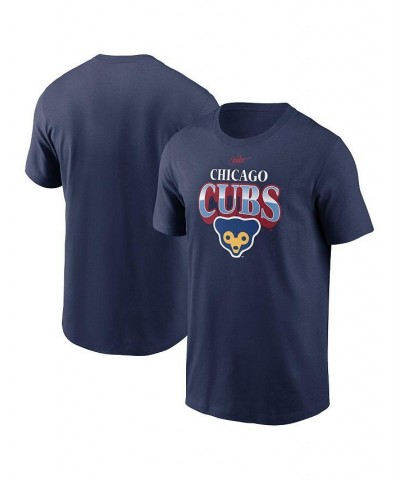 Men's Navy Chicago Cubs Cooperstown Collection Rewind Arch T-shirt $26.09 T-Shirts