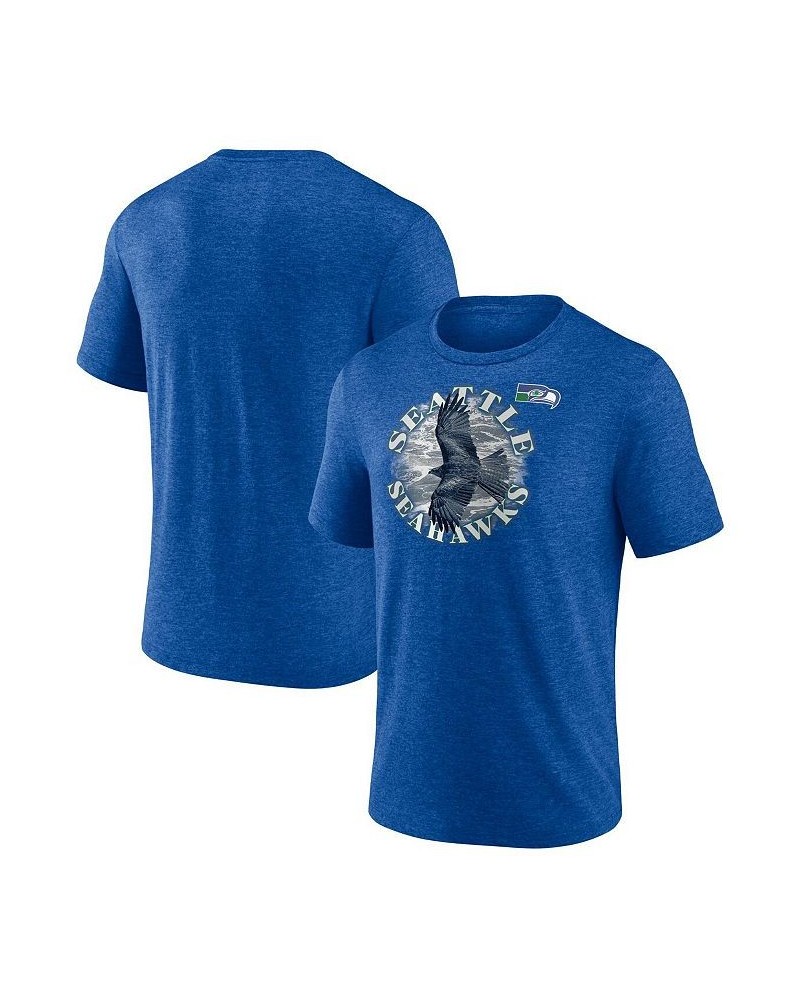 Men's Branded Heathered Royal Seattle Seahawks Sporting Chance T-shirt $19.88 T-Shirts