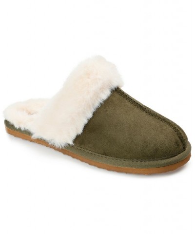 Women's Delanee Slippers Green $44.19 Shoes