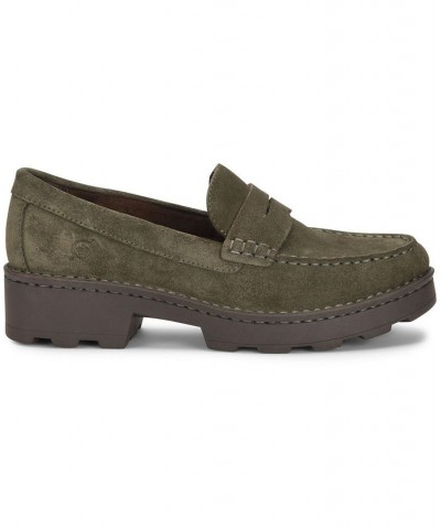 Women's Carerra Comfort Loafers Green $58.00 Shoes