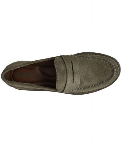 Women's Carerra Comfort Loafers Green $58.00 Shoes