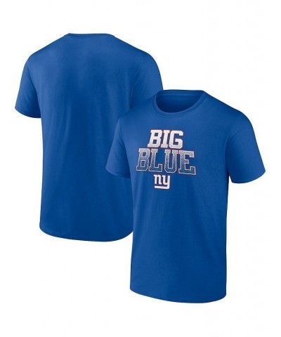 Men's Branded New York Giants Big and Tall Big Royal Statement T-shirt $23.84 T-Shirts