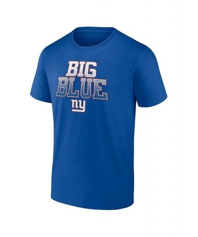 Men's Branded New York Giants Big and Tall Big Royal Statement T-shirt $23.84 T-Shirts