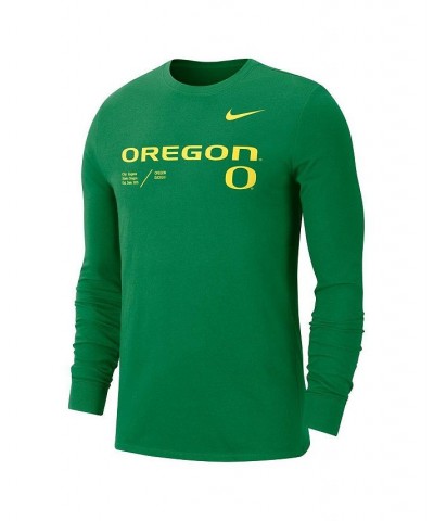 Men's Green Oregon Ducks Team Practice Performance Long Sleeve T-shirt $21.00 T-Shirts