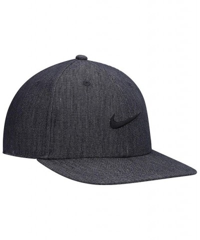 Men's Skateboard Heathered Black Faux Denim Snapback Hat $18.62 Hats