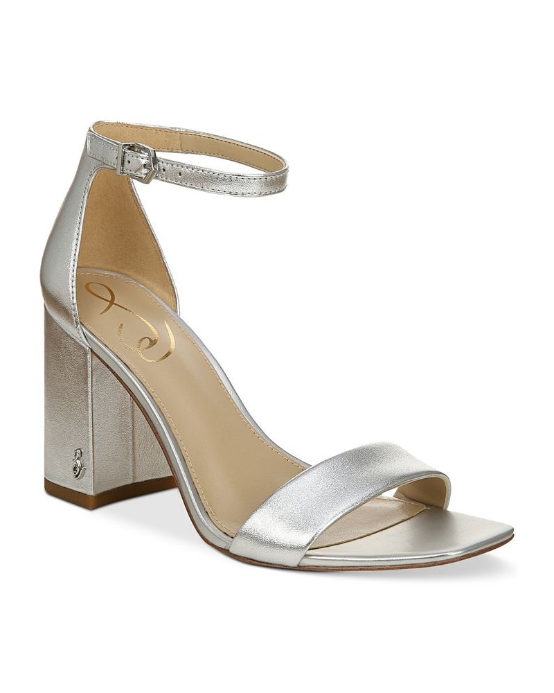 Women's Daniella Two-Piece Block-Heel Sandals PD02 $47.60 Shoes