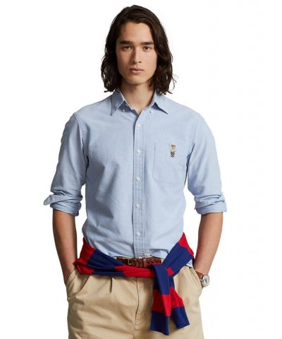 Men's Classic-Fit Polo Bear Oxford Shirt Polo Spring Bear $72.52 Shirts