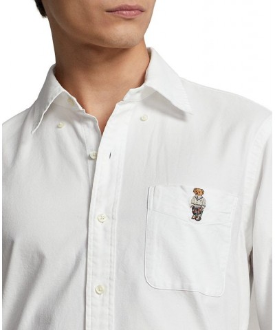 Men's Classic-Fit Polo Bear Oxford Shirt Polo Spring Bear $72.52 Shirts