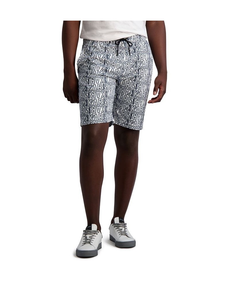 Men's All Over Logo Print Mesh Shorts Multi $52.32 Shorts