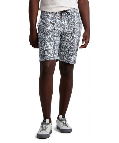 Men's All Over Logo Print Mesh Shorts Multi $52.32 Shorts