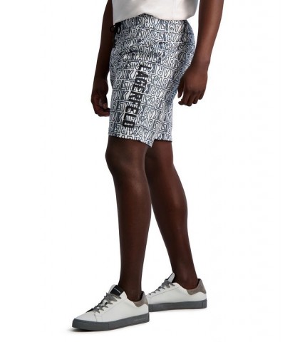 Men's All Over Logo Print Mesh Shorts Multi $52.32 Shorts