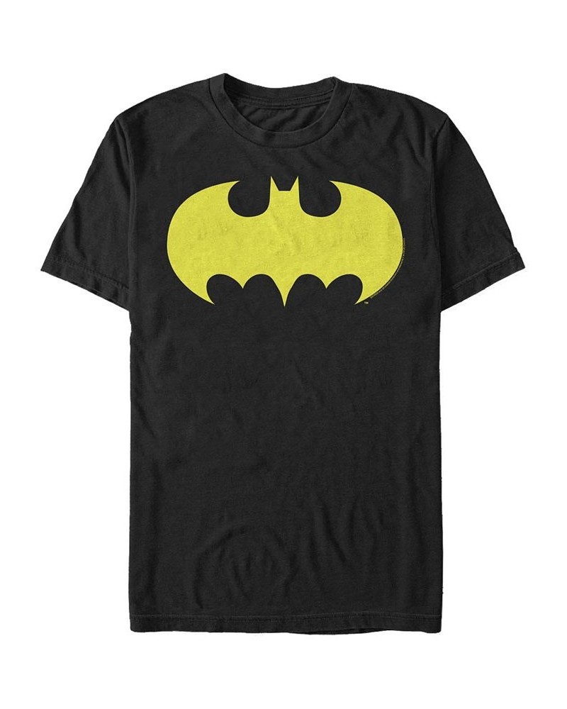 DC Men's Batman Classic Yellow Bat Logo Short Sleeve T-Shirt $16.45 T-Shirts