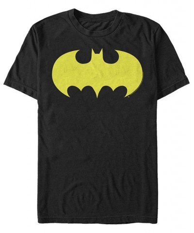 DC Men's Batman Classic Yellow Bat Logo Short Sleeve T-Shirt $16.45 T-Shirts